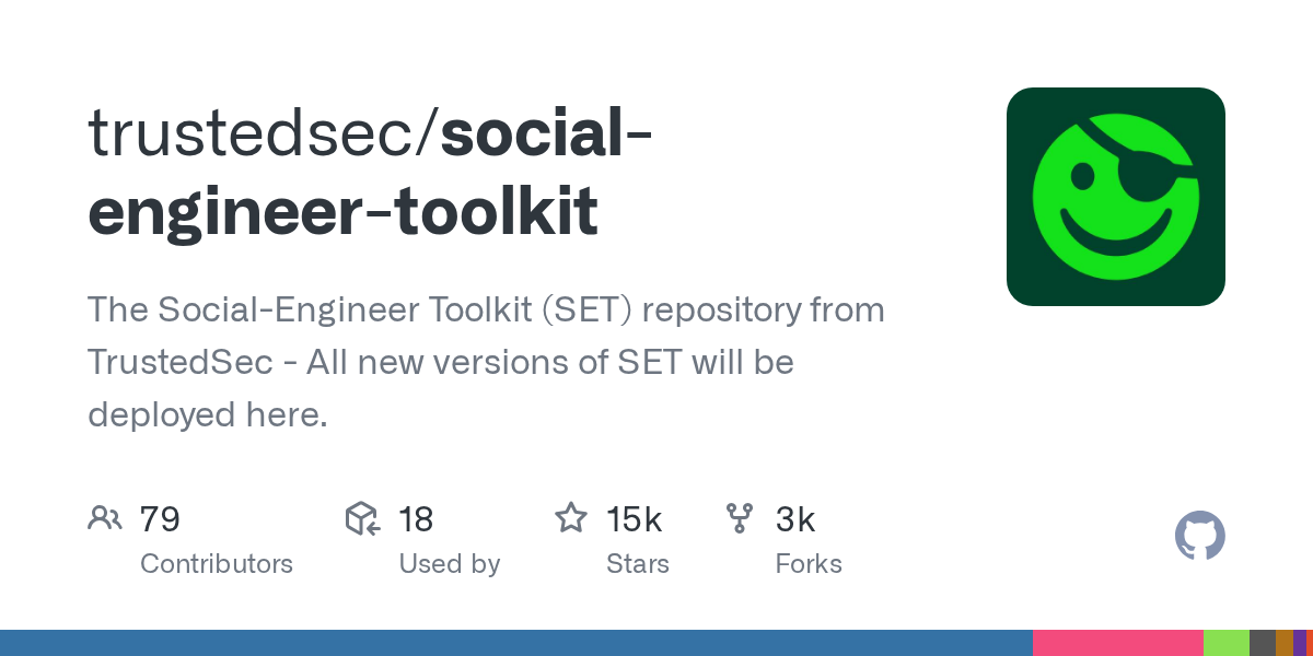 Social-Engineer Toolkit (SET) project page