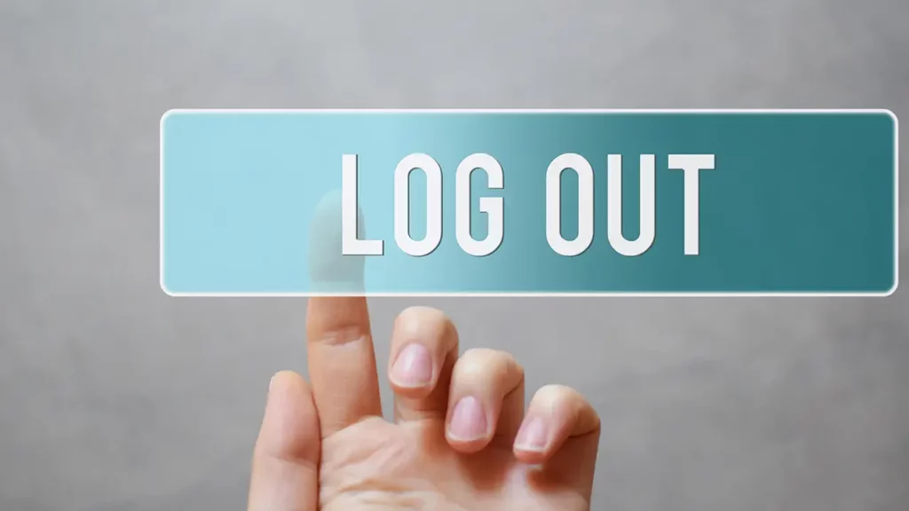 log out from devices after use - Email Security Best Practices