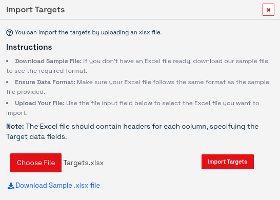 Import Users using XLSX File