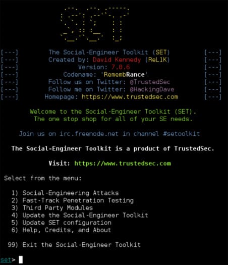 Social-Engineer Toolkit (SET) - Best Phishing Tool