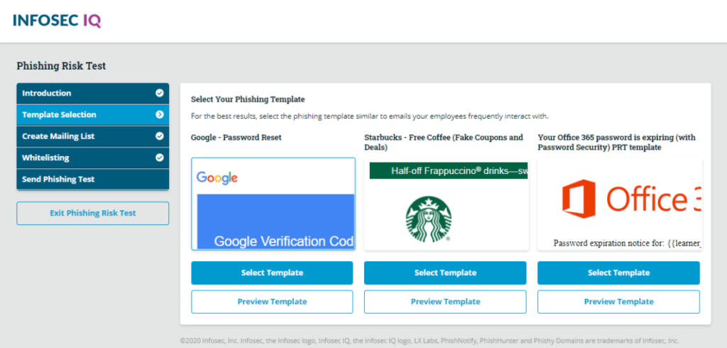 INFOSEC IQ (IQ PhisSim) - Best Phishing Tool